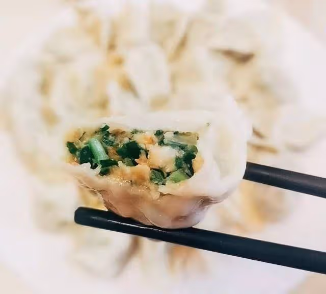 豬肉韭菜餡餃子，好吃不過餃子，鮮香味美~