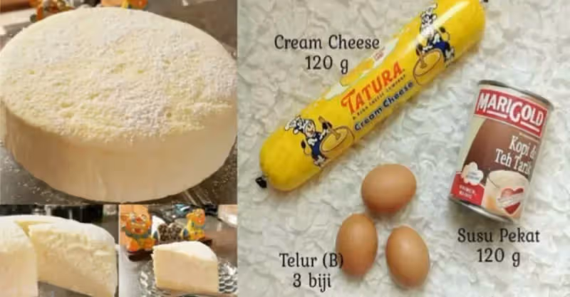 簡易版的cheesecake，只需3種材料就搞定，零難度，一學就會