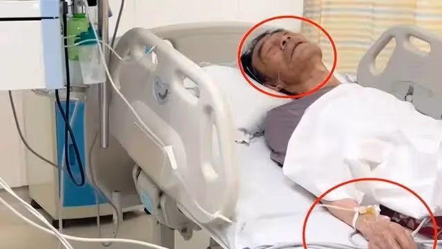 91歲楊少華住院！躺病床面容枯槁骨瘦如柴，多個儀器監護引擔憂