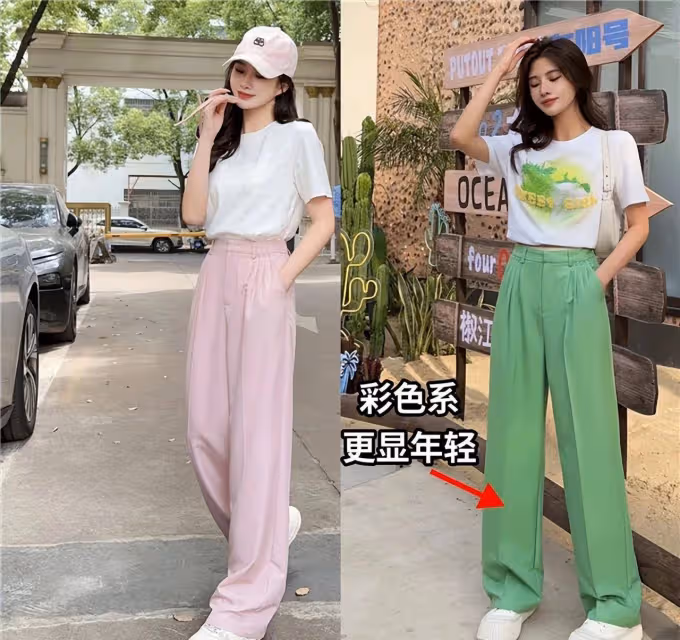看杭州街拍圖種草了一種穿搭:褲子+運動鞋,洋氣又好看