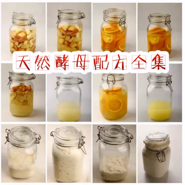 天然酵母配方全集 ,找了好久,先收藏起來!