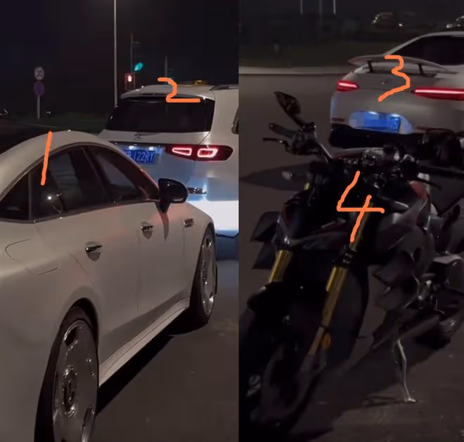 李勒優放假,崔晉3個人4輛豪車接送,同學遠處議論,網友:早晚塌