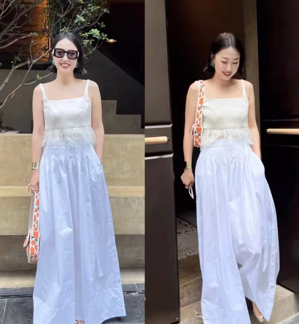 到了夏季還是背心清爽好穿,中年女人試試這三種穿法,簡約又時髦