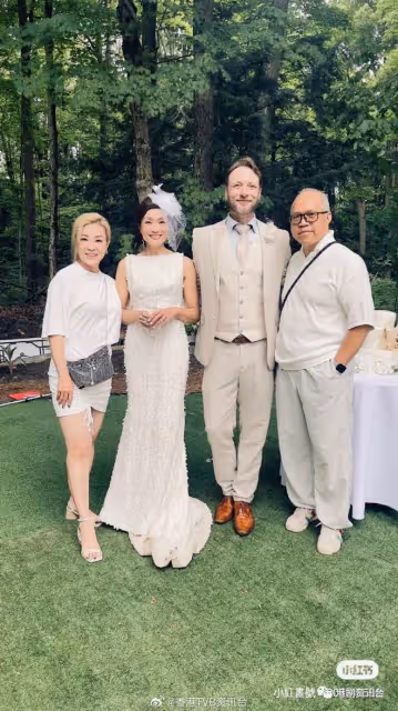 李司棋嫁女高貴白裙現身致辭送祝福！女兒大露背靚爆出嫁照曝光