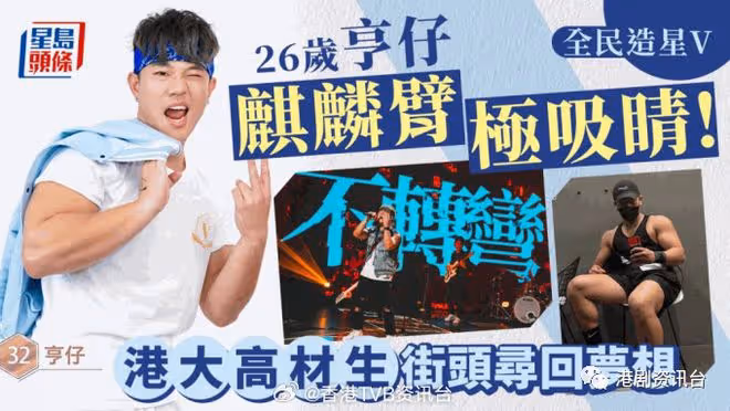 全民造星V丨亨仔奪季軍! 港大高材生爆肌造型自彈自唱《寂寞先生》技驚四座