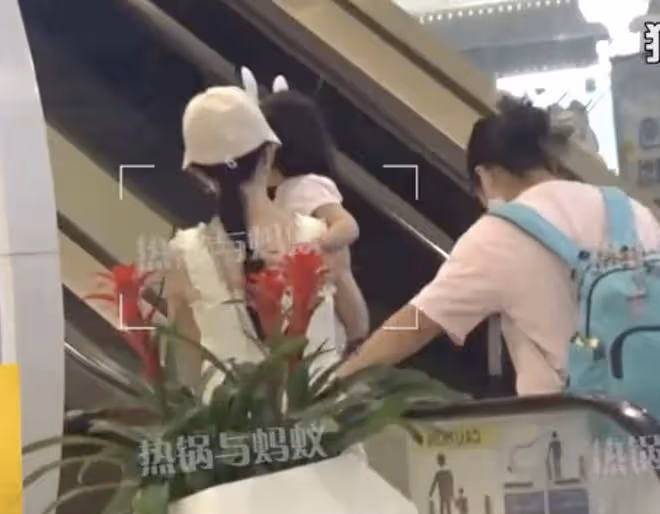 謝娜疑似懷三胎！帶3個女兒逛商場，肚子隆起明顯，被猜懷孕5個月
