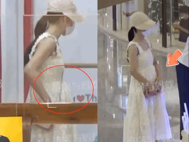 拼兒子？謝娜帶仨女兒逛街，小腹凸起疑似懷孕，知情人：5個月了