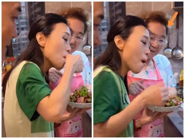 吳瓊曬家庭日常,吃菜用手抓,婆婆臉色難看,稱呼被指像僱傭關係