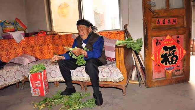 河南98歲長壽奶奶,性格耿直脾氣暴躁,愛管閒事,飲食習慣有意思