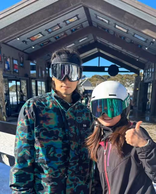 謝霆鋒父子澳洲滑雪被偶遇,Lucas技術被指太菜,只能在初級賽道