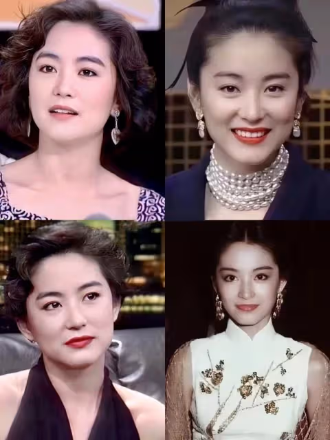 向林青霞學習打扮,發現頭髮帶卷、穿衣微露性感,真美