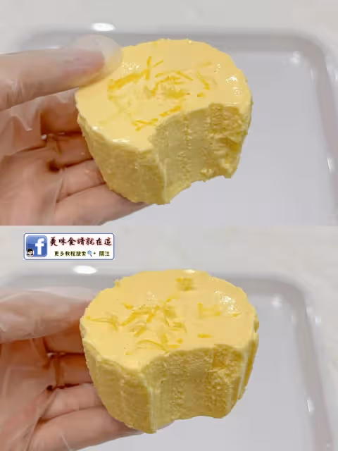 檸檬巴巴露亞,口感濃郁絲滑,酸酸甜甜,清新的檸檬🍋味