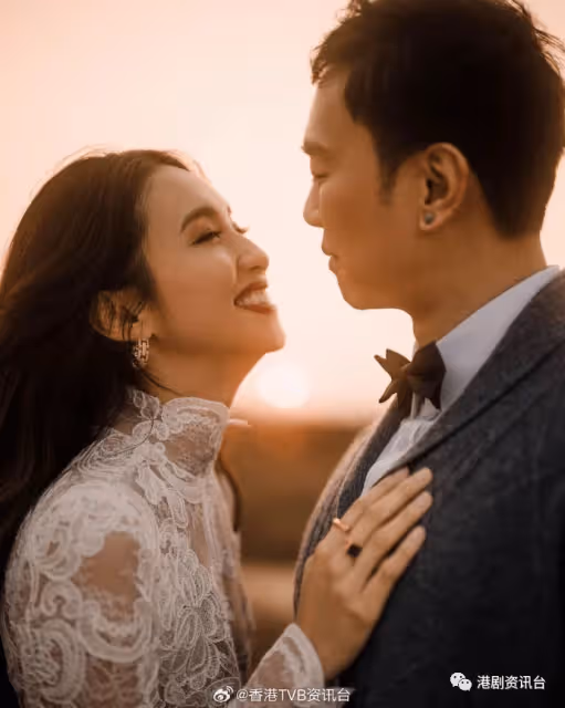 恭喜恭喜!TVB長腿女神曬婚照宣布喜訊型男老公樣貌曝光