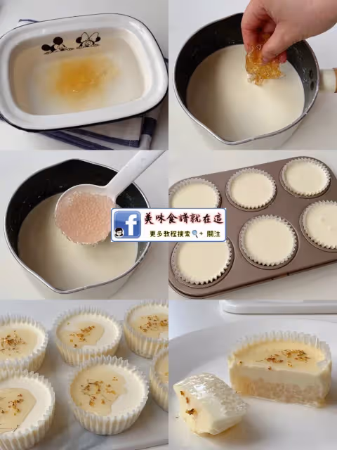 無需烤箱❗️清爽Q彈❗️甜蜜蜜桂花西米椰奶凍