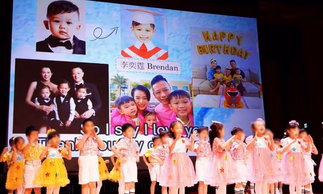 胡杏兒夫婦出席長子畢業禮!仨兒子手牽手太可愛,一年學費7萬