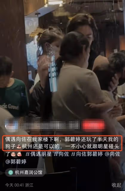向佐郭碧婷被偶遇,一人抱一個孩子互動有愛,弟弟眼睛又大又圓好萌