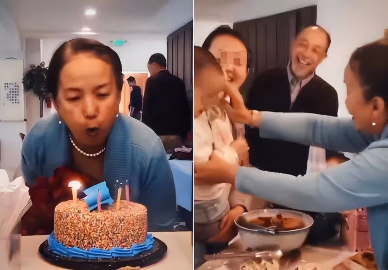 62歲呂麗萍國外慶生,三婚老公送花深情表白,洛杉磯獨棟豪宅曝光