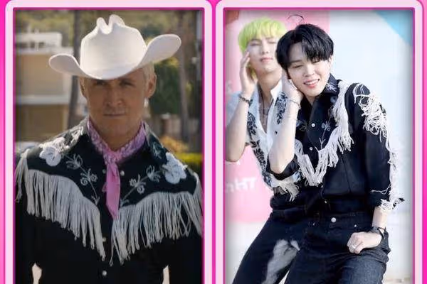 芭比海默,雙雙破紀錄!雷恩葛斯林撞衫道歉JIMIN:你穿更好看