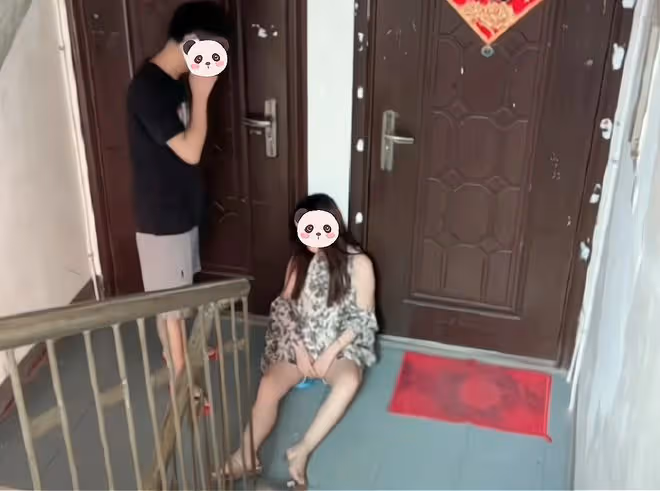 女子參加同學聚會喝醉酒,被男同學送回家,老公拒絕開門