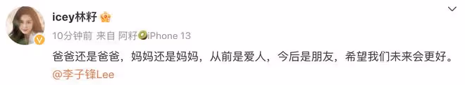 張天愛前男友李子峰官宣離婚,此前被爆疑似孕期出軌,兒子才1歲