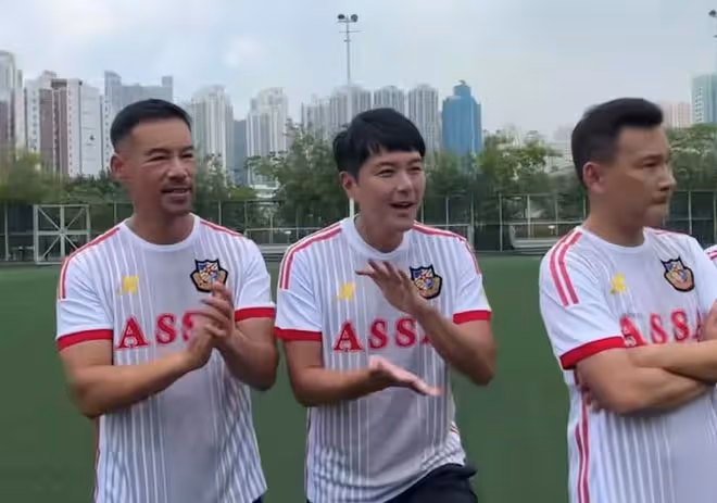 香港明星足球隊迎戰北京球隊!黃日華何家勁等寶刀未老,小勝對手