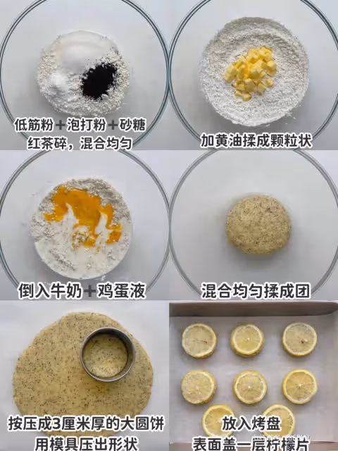 茶香四溢‼️清新不甜膩|檸檬伯爵紅茶司康
