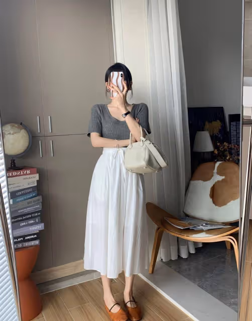 今年夏天的白裙,穿出高級感的連衣裙和性格