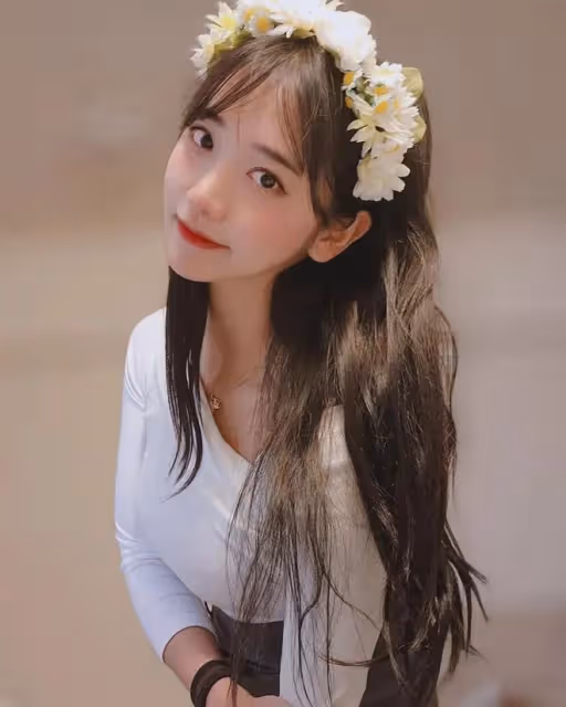 韓國網紅柳允進,甜美可愛的小清新女神