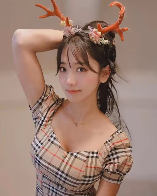 韓國網紅柳允進,甜美可愛的小清新女神