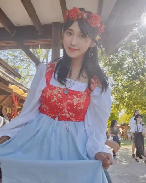 韓國網紅柳允進,甜美可愛的小清新女神