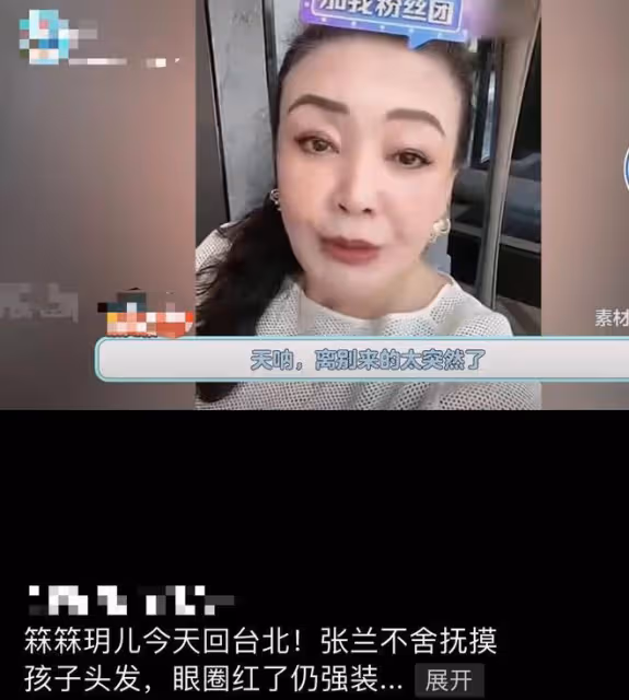 汪小菲兒女將回台北!張蘭不舍離彆強忍淚水,不停撫摸孩子頭髮