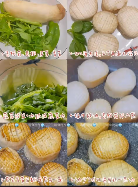 1️⃣0️⃣分鐘搞定,素厚煎杏鮑菇做法‼️