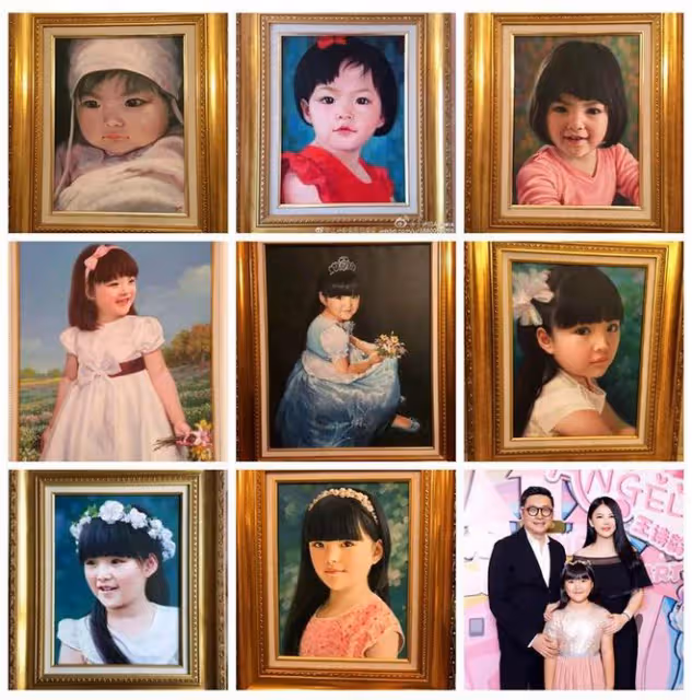 李湘王岳倫同時曬女兒繪畫作品,二人齊回北京,陪王詩齡共度暑假