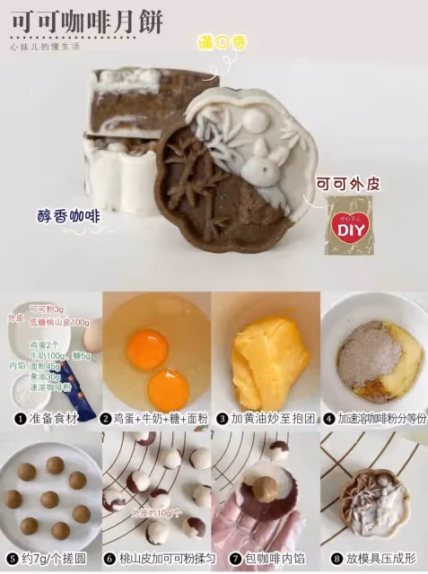 🥮中秋高顏值月餅做法大合集!O難度‼️