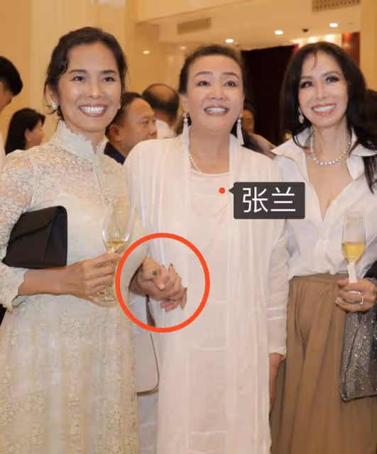 韋唯攜三子聽駐華大使音樂會，與張蘭十指相扣破次元壁，姜昆也在