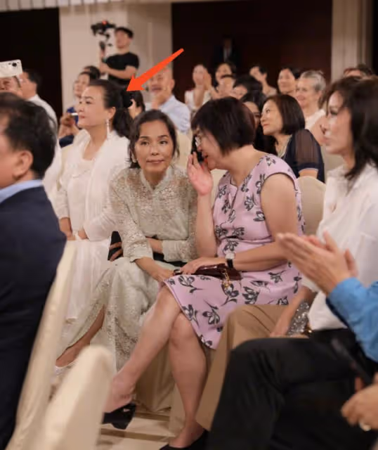 韋唯攜三子聽駐華大使音樂會，與張蘭十指相扣破次元壁，姜昆也在