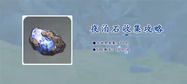 《原神》3.8版本夜泊石收集路線分享