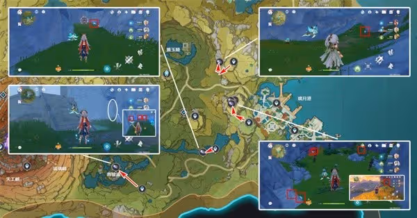 《原神》3.8版本夜泊石收集路線分享