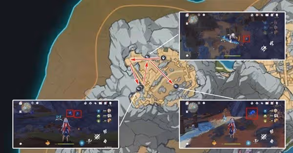 《原神》3.8版本夜泊石收集路線分享