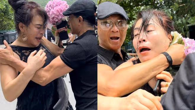 李玟老公在火葬場險遭圍毆,女歌迷情緒激動拍打車窗怒斥他是兇手