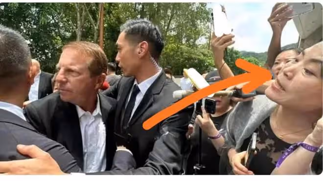 李玟老公神情哀傷,現身李玟出殯現場被圍堵,他說我愛李玟一輩子