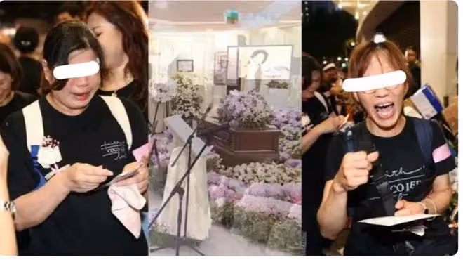 李玟正式出殯，棺木進火化室那一刻姐姐崩潰大哭，李玟老公未出現