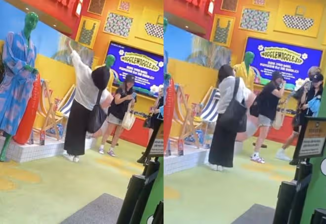 小S帶3個女兒游韓國被偶遇,15歲二女兒前凸後翹,身材火辣太成熟