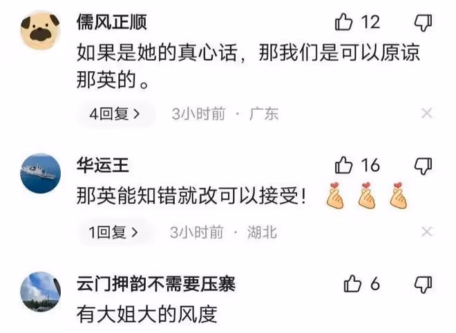 那英:評論區留言已超700萬,網上突現那英致歉信?點贊好評無數