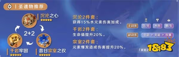 原神行秋聖遺物主副詞條怎麼搭 行秋聖遺物詞條選擇搭配