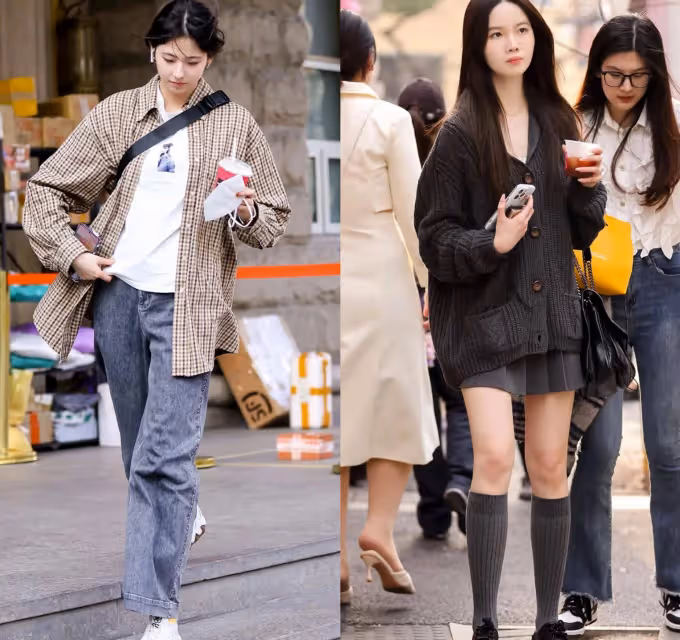 看了上海街拍照片，我發現如果不穿裙子和高跟鞋，都是美麗迷人的