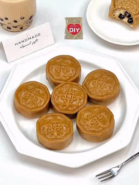 珍珠奶茶換個吃法‼️暴風吸入這個冰皮月餅