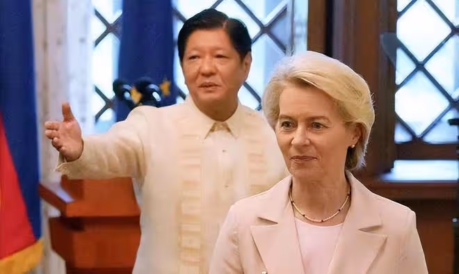 27國矛頭對準中國後,馮德萊恩主動找上馬科斯,2個目的值得注意!