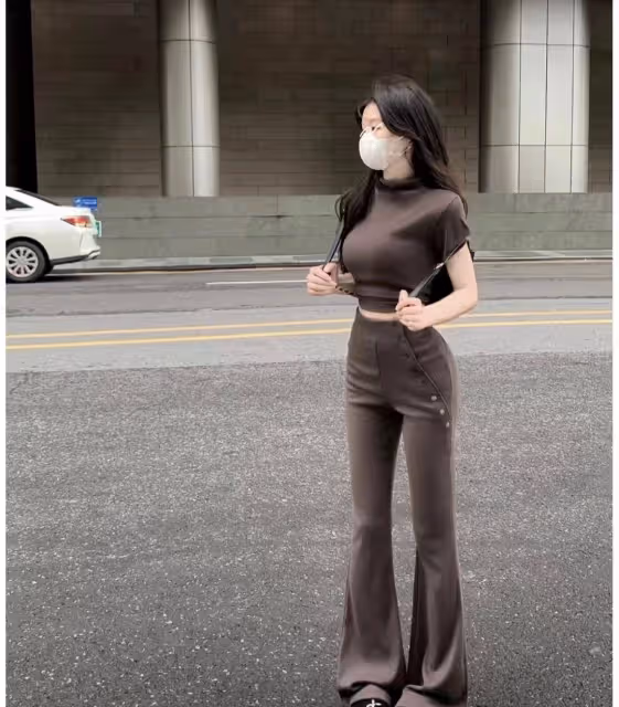 短上衣和高褲,誰穿誰就顯瘦顯高!