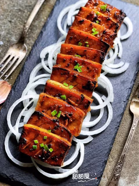 豆腐叉燒‼️空氣炸鍋簡單搞定‼️比肉還好吃😋‼️